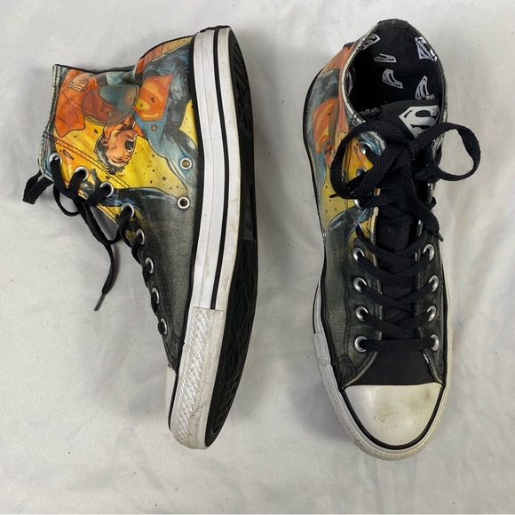 Converse Unisex DC Comics Rebirth Superman High-Top Sneakers Women’s Size 12 - Picture 3 of 16